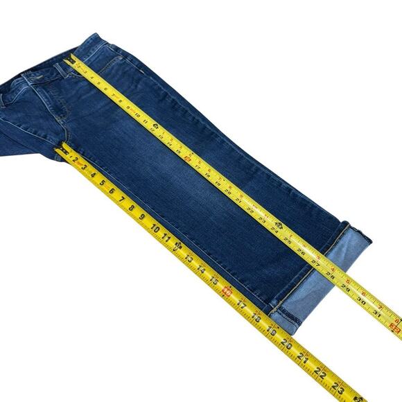 NYDJ Not Your Daughters Jeans Womens 8 Blue Marilyn Straight Cool Embrace Crop - Picture 6 of 7